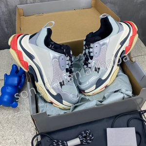 Chaussures de sport décontractées pour homme, baskets triples épaisses de créateur, pour le tennis, le jogging et la course en extérieur - Product Image 3