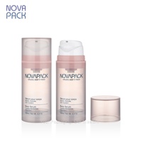 Emballage cosmétique, flacon pompe sans air rose, 30 ml, 50 ml, 80 ml, 100 ml, 120 ml, 150 ml, 200 ml, pot pompe sans air en plastique PP pour les soins de la peau