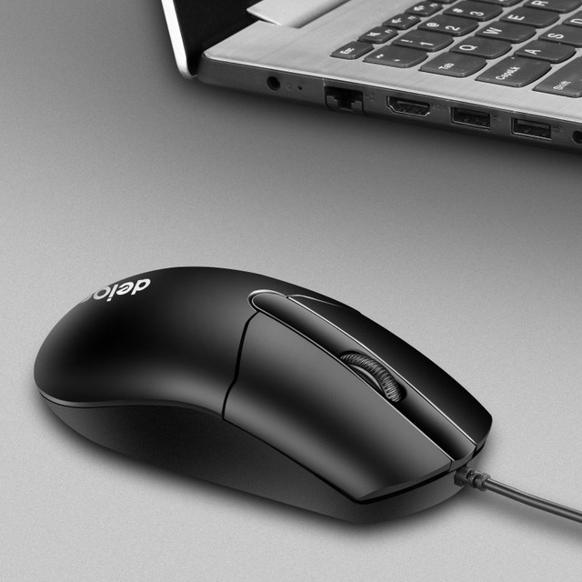 Deiog DY-F4 Optical Sensor Programmable Ergonomic Gaming Mouse PS/2 3-Button in Stock for Laptop and Desktop Computer Use