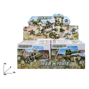 Warfighter <b>Building</b> <b>Blocks</b> 8 in 1 Military Vehicle Set ABS Plastic Construction Toy for Kids Age 6 Plus - Product Image 1