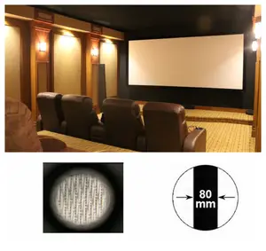 xyscreen top quality woven acoustic transparent sound max 8k 80-200'' customized ratio 80mm fixed frame screen
