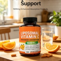 Capsules de Vitamine C Liposomale à Marque Blanche, 120 Capsules Végétales, Soutien Antioxydant, Complément Alimentaire Quotidien pour le Corps