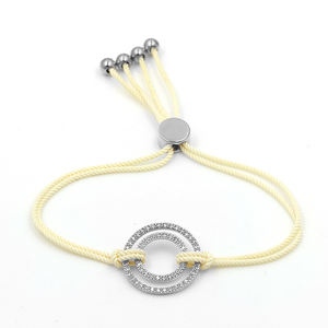 สร้อยข้อมือดีไซน์เชือกทันสมัยเครื่องประดับแฟชั่นชุบทองวัสดุโลหะผสมสังกะสีไทเทเนียมหลัก - Product Image 1