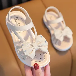 Sandali per ragazze 2025 estate nuovi medi e grandi bambini con fondo morbido principessa spiaggia traspirante 2-10 anni - Product Image 2