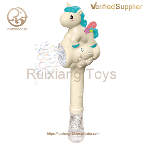 Nouveau <span class=keywords><strong>jouet</strong></span> en plastique <span class=keywords><strong>pour</strong></span> enfants, ensemble de bâtonnets <span class=keywords><strong>à</strong></span> bulles électriques de style cheval arc-en-ciel, jouets d'extérieur <span class=keywords><strong>pour</strong></span> bébés, pistolet <span class=keywords><strong>à</strong></span> bulles amusant <span class=keywords><strong>pour</strong></span> enfants, jeu <span class=keywords><strong>pour</strong></span> enfants - Product Image 4