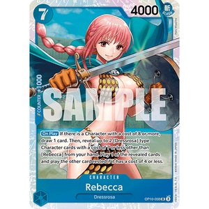 One Piece the Card Game OP-10 Rebecca OP10-058 V.1 SR (Inglés) Material de Papel - Product Image 1