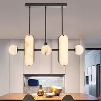 Suspension de restaurant de luxe moderne en métal, 220V, design italien, pour table à manger longue, bar, bureau, LED