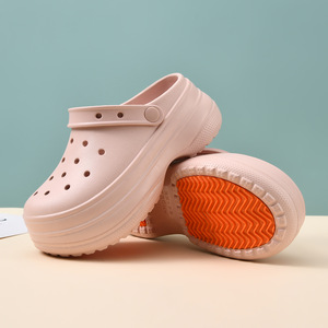 White Women's Clogs Thick Sole <b>EVA</b> Non Slip Breathable Closed Toe Summer Sandals Size 35 40 - Product Image 3