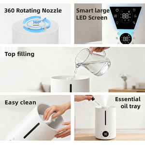 Humidificateurs ultrasoniques intelligents commerciaux Wi-Fi à brume froide 3L pour grandes pièces, maison et chambre à coucher - Modèle Chine 2026 - Product Image 4