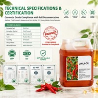 Extrait de piment rouge naturel en gros, huile de piment pure à base de plantes botaniques