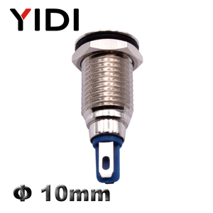 Kim loại màu đỏ màu xanh lá cây màu xanh ánh sáng thí điểm Chỉ số LED 10mm 12V chuyển đổi bánh răng chỉ báo tín hiệu đèn 24V cho ngành công nghiệp điện máy - Product Image 2