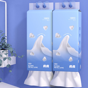 Chất Lượng Tốt 3-Ply 4 Lớp 100% Trinh Gỗ Bột Giấy Gói Mềm Mô Trên Khuôn Mặt Giấy Treo Khai Thác Với Dày Dưới - Product Image 5