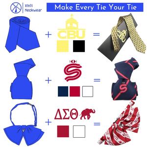 Creare Il Proprio Marchio Degli Uomini Cravatta di Seta di Screening Sette Fold Tie - Product Image 6