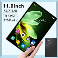 Tablet Sentuh S23U 11" AMOLED 120Hz 16GB 1TB 108MP 8000mAh 5G 10 Titik Multi Sentuh Sensitivitas Tinggi Global