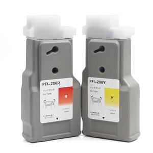 Ocbestjet 12 màu sắc 300 ml/cái pfi 206 tương thích hộp mực đầy đủ với mực sắc tố và chip nhập khẩu cho Canon IPF 6410/6460 - Product Image 1