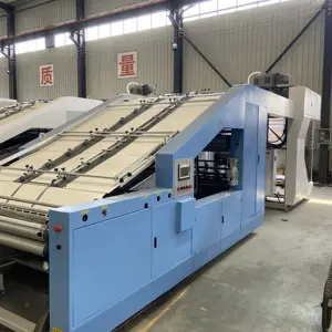 ZH-QGTM Automatic 5 Ply Cardboard Carton Paper Flute Laminator Machine China