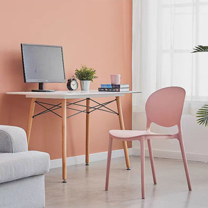 Silla Moderna de Diseño Nórdico Apilable de Polipropileno Colorido para Oficina en Casa, Sala de Estar, Estilo Escandinavo, Marca Martina - Product Image 4