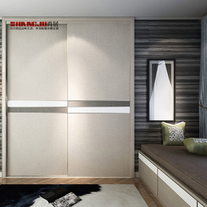Luxury wooden tatami bed with wardrobe and study table design - Product Image 5