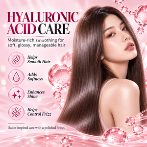 Crème lissante pour cheveux à l'acide hyaluronique 950ml*2, marque privée, système de lissage en 2 étapes, anti-frisottis, cheveux doux et brillants, vente en gros OEM - Product Image 6