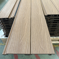 Panneau mural extérieur décoratif en bois composite plastique composite
