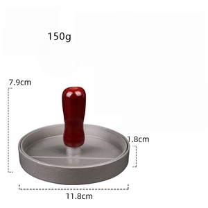 Juego <span class=keywords><strong>de</strong></span> prensa manual para hacer hamburguesas con placa acanalada y molde <span class=keywords><strong>de</strong></span> anillo, herramienta <span class=keywords><strong>de</strong></span> cocina para hamburguesas caseras <span class=keywords><strong>de</strong></span> carne y uso en parrilla - Product Image 5