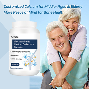Cápsulas de glucosamina y carbonato de calcio Kerupa, soporte óseo de fácil absorción para suplemento diario - Product Image 5