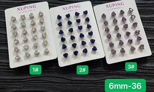 XUPING produttori di gioielli semplici gioielli di cristallo placcato oro orecchini all'ingrosso alla rinfusa di moda orecchini - Product Image 2