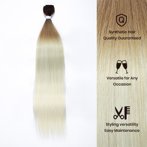 Extensions de cheveux synthétiques résistantes à <span class=keywords><strong>la</strong></span> chaleur, en fibres haute température, douces comme des vraies extensions de cheveux humains, pour femmes, vente en gros - Product Image 6