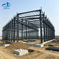 Bâtiments d'entrepôt à structure métallique sur mesure, portique Q355, stockage industriel préfabriqué, vente en gros Ganyo Factory
