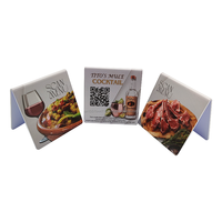 Carte PVC à impression recto verso, code QR, mini-étiquette NFC, carte de commande à scanner, vente en gros, carte personnalisable imprimable, menus de restaurant, hôtel