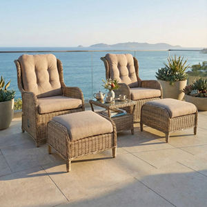 مجموعات حديثة مقاومة للماء من البلاستيك الخيزران الروطان الصلب/الألومنيوم إطار الفناء حديقة حديقة مستودع غرفة نوم فندق - Product Image 2