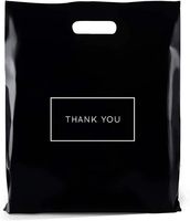 Sac en plastique personnalisé à prix compétitif avec logo, sac découpé avec poignée solide, sacs de courses pour la promotion commerciale