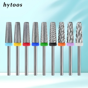 Brocas de Unha Cónicas HYTOOS 16mm 5 em 1 de Carboneto para Remoção de Gel e Acrílico Profissional, Acessórios para Manicure para Brocas Elétricas - Product Image 1