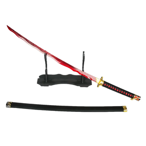 Venta caliente Kidults juegos de rol <span class=keywords><strong>Okina</strong></span> Rivers sangre espada de madera hecha a mano accesorios juguete Katana espadas para Cosplay jugando niños - Product Image 1