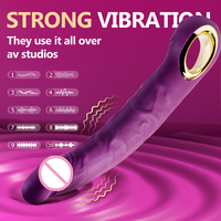 Vibrateur Dildo Pour Femme Stimulation Anale Point G et Clitoris Baguette de Massage Dildo Réaliste pour Femme et Homme