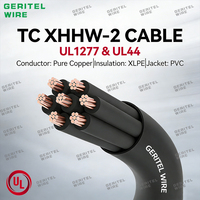 Câble XHHW-2 TC-ER UL1277 en cuivre XLPE pour le contrôle de puissance industriel