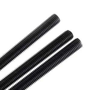 StudsThreaded Rods Manufacturers DIN975 Fully Threaded Rod Black Carbon Steel M6 M8 M10 M20 M40 High-Strength Threads Bolts