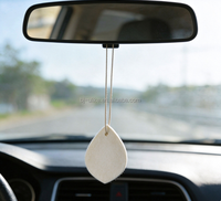 Diffuseur de parfum suspendu en feutre de laine avec logo personnalisé, tampon désodorisant réutilisable pour voiture, armoire et maison