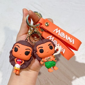 Venta al por mayor 3D película animada Moana's llaveros exquisitos 3D regalo colgantes goma Anime llavero Accesorios - Product Image 3