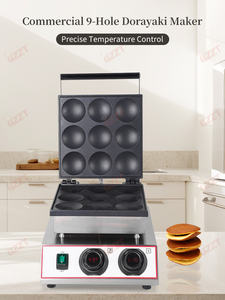 Bouton de réglage numérique Minuterie 90 minutes Gril électrique commercial 9pcs Dorayaki Baker Maker Red Bean Pancake Waffle Maker - Product Image 5