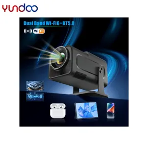 Yundoo 2024 chiếu mới hy320 Dual wifi6 1920*1080P 4K android11 Allwinner h713 bt5.0 ngoài trời di động projetor