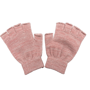 2026 Customized Warm Stretch Knitted Blank Style Fingerless <strong>Gloves</strong> Without Logo - Product Image 1
