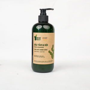 Gel de Ducha Herbal 2 en 1, Champú y Gel de Baño, con Extracto Natural de Cactus y Menta, Limpieza Profunda, 150 ml, Vietnam Green Gel Liquid - Product Image 4