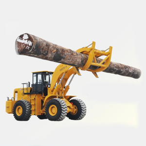 Buena reputación ZL50CN Cargador de troncos Grapple Wood Grass Tenedor Cargador de ruedas con tenedor de madera Cargador de caña de azúcar para la venta - Product Image 1