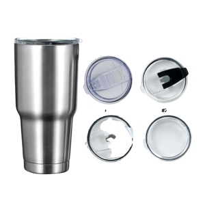 Mug de voyage en acier inoxydable 30 oz avec logo personnalisé, couvercles, double paroi isolée sous vide, revêtement poudré, tasse à café - Product Image 4