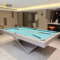 Table de billard de 8 pieds et 9 pieds, modèle JMTQ-D09E, taille personnalisée, plateau en ardoise en bois massif, table de billard design pour salle de jeux à domicile