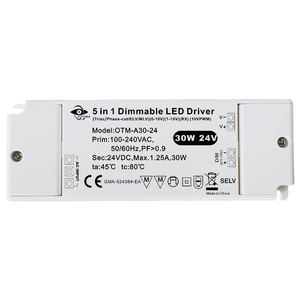OTM-A30-24 SAA DC24V 1.25A 30W LED Alimentation 5 en 1 LED DRIVER Installation facile avec connecteur de boucle d'entrée et de sortie - Product Image 4
