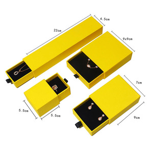 Caja de Papel para Joyería, Caja de Papel al por Mayor con Logotipo Impreso Personalizado, Caja de Papel Roja con Cajón para Regalo - Product Image 3