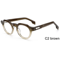 Lunettes optiques rondes vintage en acétate de haute qualité F3350 en stock pour adultes