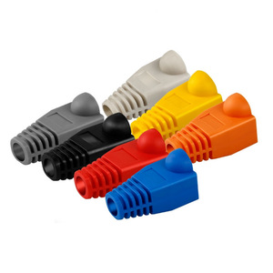 <b>Cable</b> End Caps PvC Low Voltage End Terminal Protection 1000 Pack Colorful <b>RJ45</b> Connector Protectors - Product Image 3